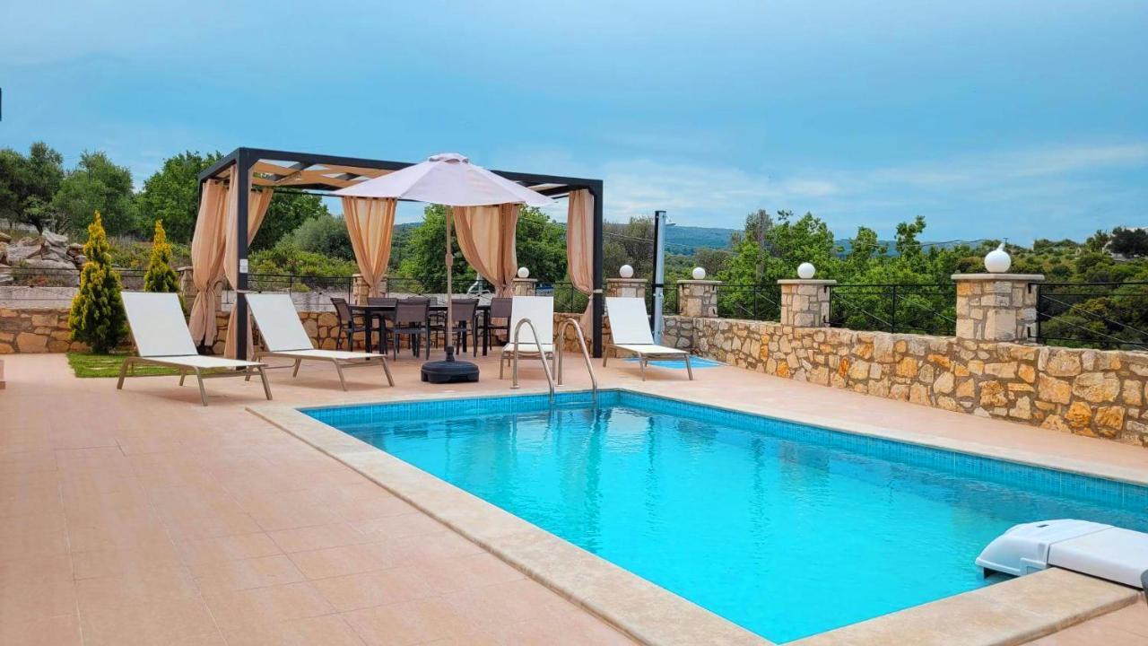 Natural View Villa With Private Pool Skouloúfia Exteriör bild